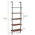 Industrial Ladder Shelf Wood Wall-Mounted Bookcase Storage Rack Shelves Display