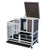 Rabbit Hutch Cat House Cage Guinea Pig Ferret Cage With Wheels