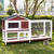 Double Storey Large Rabbit Hutch Guinea Pig Cage , Ferret Cage With Pull Out Tray On Wheels