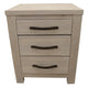 Foxglove Bedside Tables 3 Drawers Storage Cabinet Shelf Side End Table - White