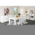 Laelia 9pc Dining Set 220cm Table 8 Chair Acacia Wood Coastal Furniture - White