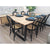 Aconite 9pc 210cm Dining Table Set 8 Arched Back Chair Solid Messmate Timber