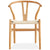 Anemone  Set of 6 Wishbone Dining Chair Beech Timber Replica Hans Wenger Natural