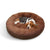 Pawfriends Pet Dog Bed Bedding Warm Plush Round Soft Dog Nest Light Coffee  XXL 120cm