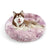 Pawfriends Dog Pet Cat Calming Bed Beds Large Mat Comfy Puppy Fluffy Donut Cushion Plush 70