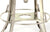 Industrial Wooden Height Adjustable Swivel Bar Stool - Nickel Black