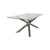 Jason Tempered Glass And Stainless Steel Dining Table
