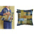 Bedding House Alvi Blue Green Square Filled Cushion 43cm x 43cm