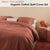 Bedding House Organic Cotton Basic Terracotta Quilt Cover Set King