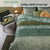 Bedding House Skin Green Cotton Quilt Cover Set Queen
