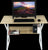Wood & Metal Computer Desk with Shelf