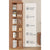 360 Rotating Bookshelf Bamboo Storage Display Rack Shelving in Dark Wood