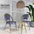 Amalfi Blue Outdoor Dining Chair Set