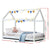 Artiss Wooden Bed Frame Single Size Mattress Base Pine Timber Platform White - Decorly