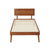 Artiss Bed Frame Single Size Wooden Bed Base Walnut SPLAY