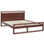 Artiss Bed Frame Queen Size Wooden Walnut WITTON