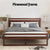 Artiss Bed Frame Queen Size Wooden Walnut WITTON
