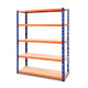 Giantz 1.2M Warehouse Racking Shelving Storage Shelf Garage Shelves Rack Steel Blue and Orange