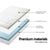 Giselle Bedding COOL GEL Memory Foam Mattress Topper BAMBOO Cover Single 8CM Mat - Decorly