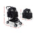 i.Pet Pet Stroller Dog Carrier Foldable Pram 3 IN 1 Middle Size Black - Decorly